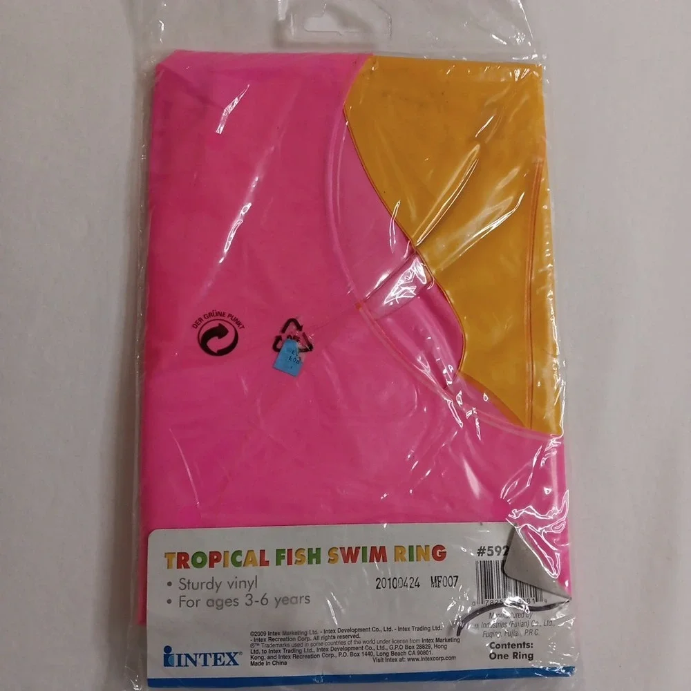 Intex -The Wet Set Tropical Fish Swim‎ Ring NEW (2009) Pink
